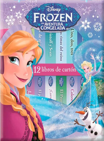 12 libros de cartón Frozen